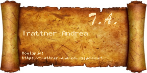 Trattner Andrea névjegykártya